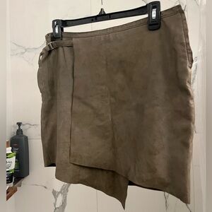 Helmut Lang leather skirt